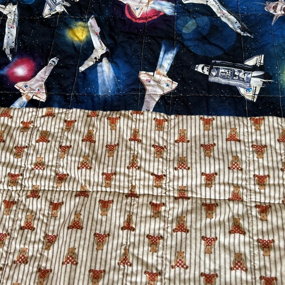 Quilt floor gazing for infants. 38”. By. 32” multi colors and novelty prints - Picture 8 of 9